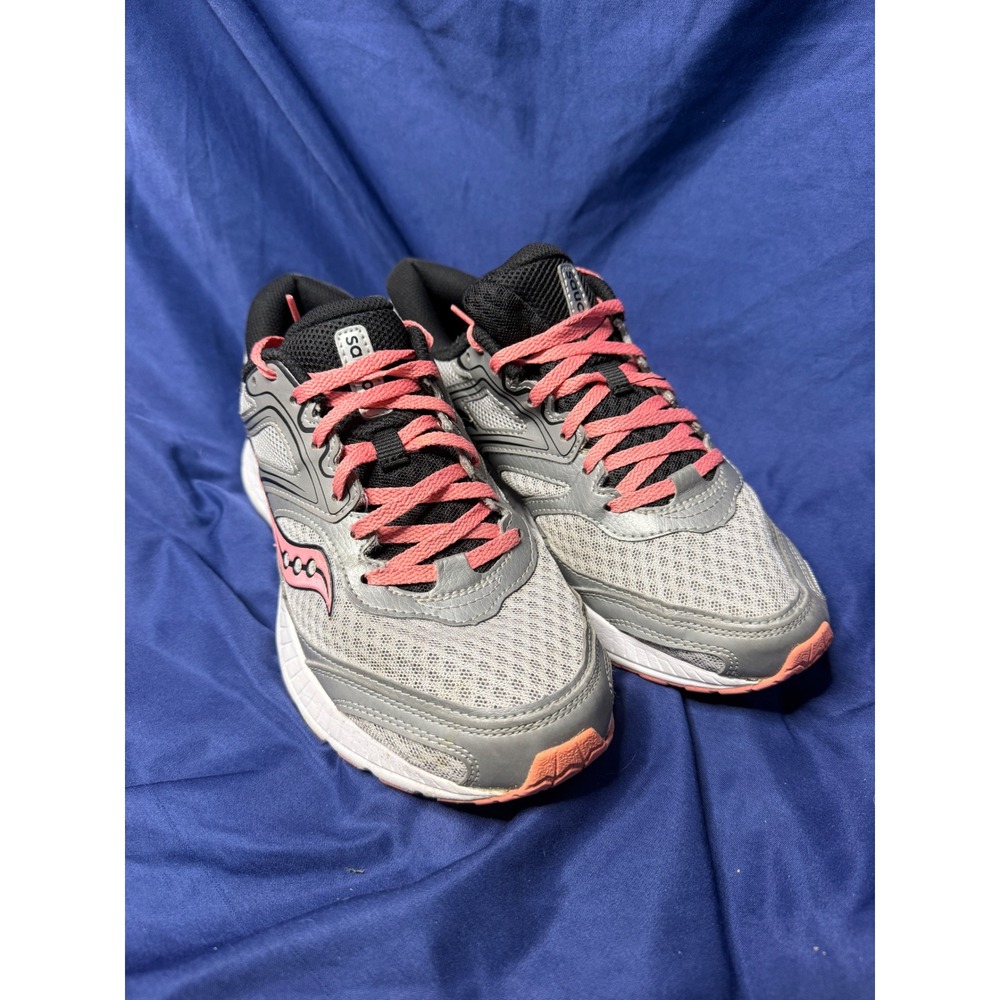 Saucony Cohesion 12 Womens Running Shoes Grey Pink Black S10471-3 Size 9